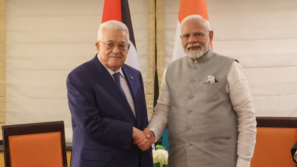 Narendra Modi in US: PM Meets Palestinian President, Voices ‘Deep Concern’ Over Gaza Situation